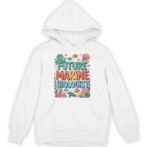 Future Marine Biologist Student Biology Teacher Kids Unisex Hoodie - teacherstshirts.com