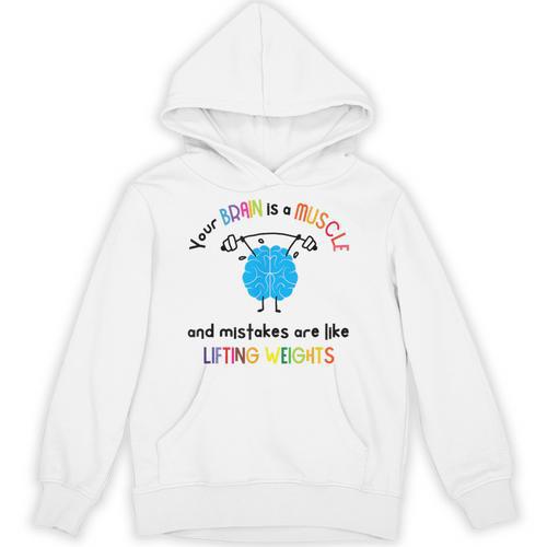 Growth Mindset Tee Teacher Quotes Men Women Kids Unisex Hoodie - teacherstshirts.com