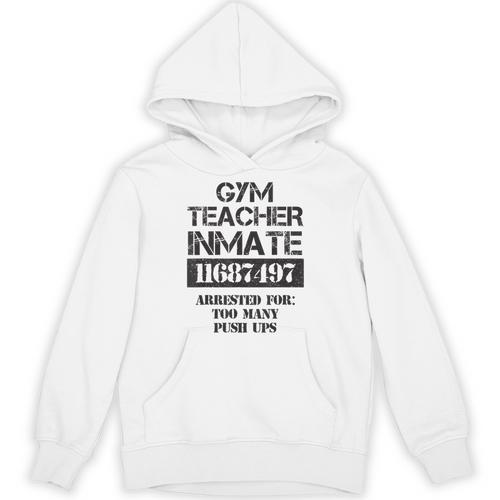 Halloween Gym Teacher Prisoner Costume Unisex Hoodie - teacherstshirts.com UK