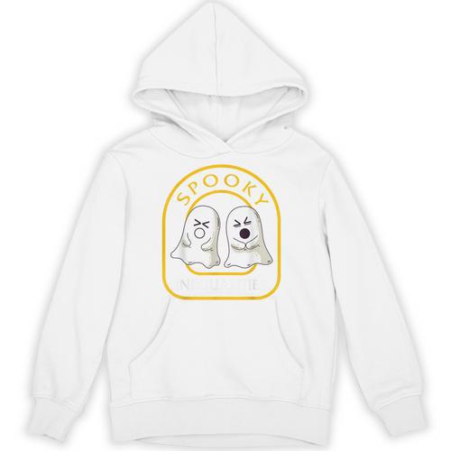 Halloween Math Teacher Cottagecore Spooky Inequalities Ghost Unisex Hoodie - teacherstshirts.com