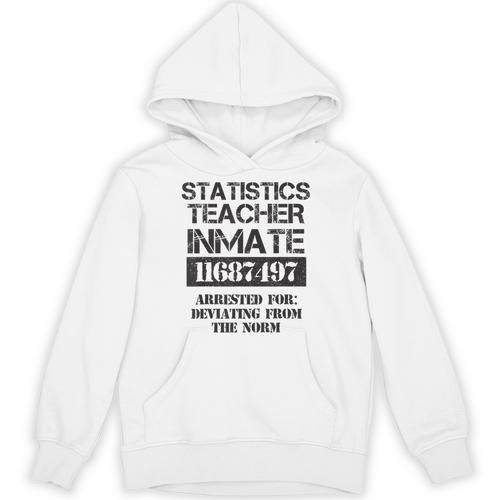 Halloween Statistics Teacher Prisoner Costume Unisex Hoodie - teacherstshirts.com