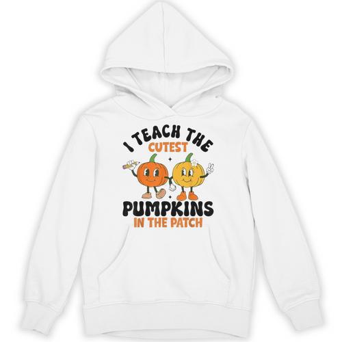 Halloween Teacher I Teach The Cutest Pumpkins In The Patch Unisex Hoodie - teacherstshirts.com CA