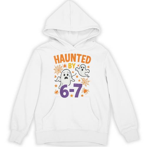 Haunted 67 Ghost Math Teacher Halloween Costume Math Pun Unisex Hoodie - teacherstshirts.com AU