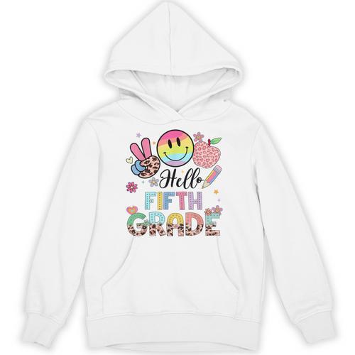 Hello 5th Grade Boy Girl Teacher Back To School 5th Grade Unisex Hoodie - teacherstshirts.com UK