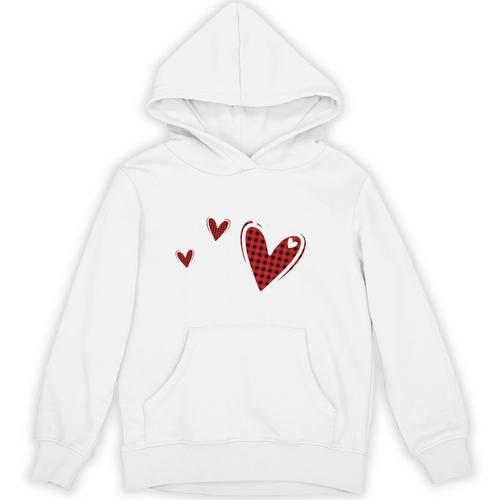 Kindergarten Has My Heart Buffalo Print Teacher Valentine Unisex Hoodie - teacherstshirts.com DE