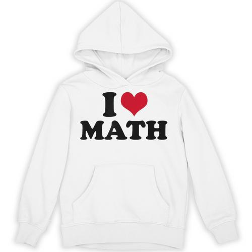 I Love Math Teacher Unisex Hoodie - teacherstshirts.com