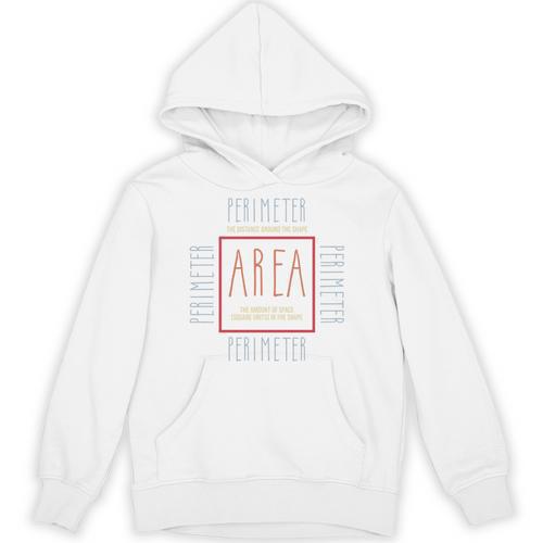 Math Teacher Area Perimeter Cool Math Math Teacher Unisex Hoodie - teacherstshirts.com UK