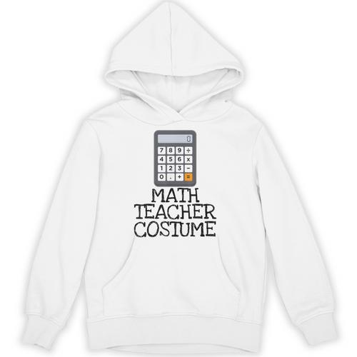 Math Teacher Costume Tshirt Halloween High School Calculator Unisex Hoodie - teacherstshirts.com DE