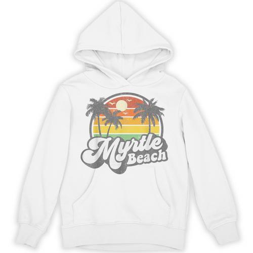 Myrtle Beach South Carolina Retro 70s Vintage Vacation Unisex Hoodie - Bostonterriersmerch.com