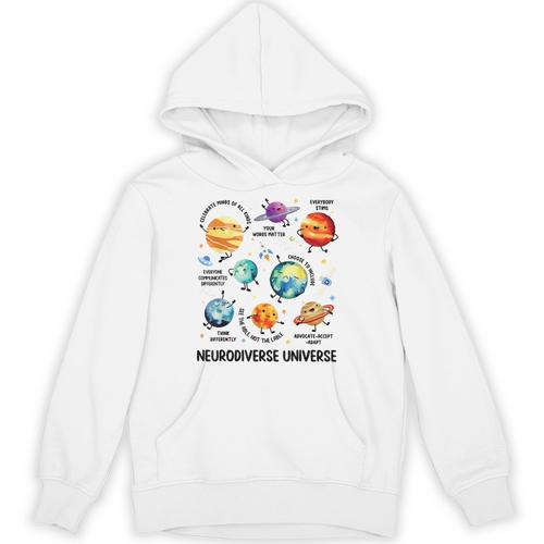 Neurodiverse Universe Space Planet Special Education Teacher Unisex Hoodie - teacherstshirts.com