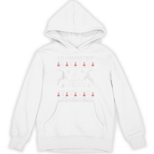 Oh Chemistree Ugly Christmas Sweater Science Student Teacher Unisex Hoodie - teacherstshirts.com AU