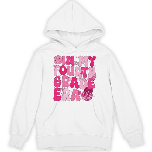 Pink Fourth Grade Era 4th Back To School Grade Teacher Unisex Hoodie - teacherstshirts.com AU