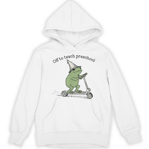Pre K Grade Teacher Frog Back To School Preschool Unisex Hoodie - teacherstshirts.com