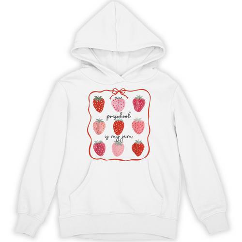 Preschool Is My Jam Strawberry Teacher First Day Of School Unisex Hoodie - teacherstshirts.com DE