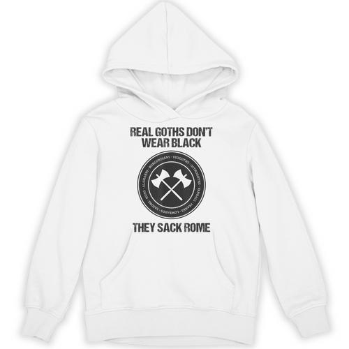 Real Goths Sack Rome History Teacher Unisex Hoodie - teacherstshirts.com