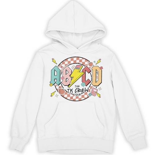 Retro ABCD Transitional Kindergarten Teacher Tour TK Teacher Unisex Hoodie - teacherstshirts.com