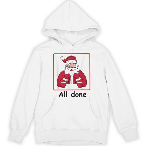 Retro All Done Christmas Special Ed Teacher Team Santa Women Unisex Hoodie - teacherstshirts.com