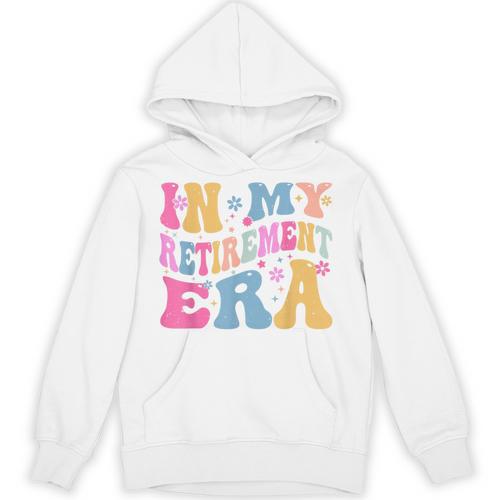 Retro Groovy Retirement Era Retired Teacher Unisex Hoodie - teacherstshirts.com DE