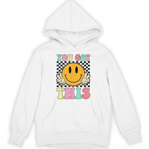You Got This Retro Smile Motivational Testing Day Teacher Unisex Hoodie - teacherstshirts.com