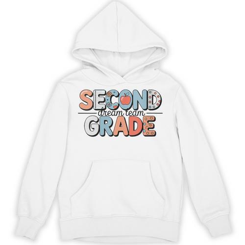 Second Grade Dream Team Back To School 2nd Grade Teacher Unisex Hoodie - teacherstshirts.com DE