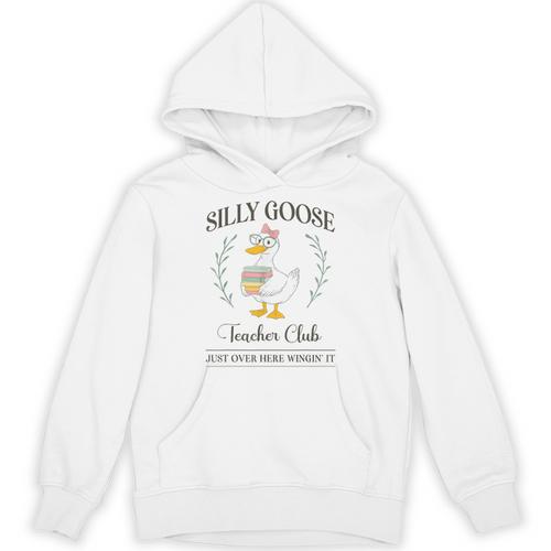 Silly Goose Teacher Club Unisex Hoodie - teacherstshirts.com AU