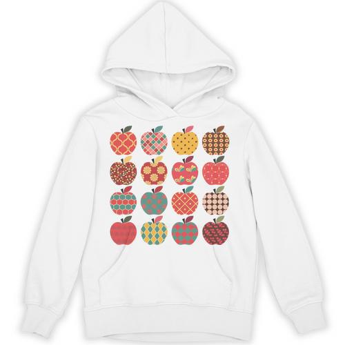 Teacher Apple Back To School Art For School Supplies Unisex Hoodie - teacherstshirts.com AU