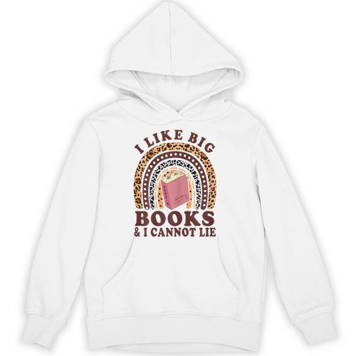 Teacher-TShirt I Like Big Books & I Cannot Lie Reading For Women Unisex Hoodie - teacherstshirts.com AU