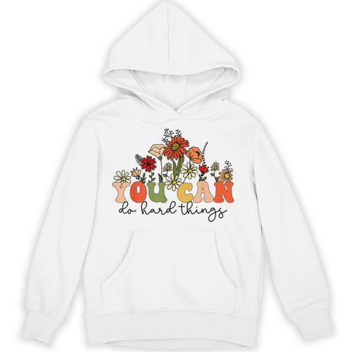 Test Day Teacher Shirt You Can Do Hard Things Women Kids Unisex Hoodie - teacherstshirts.com CA