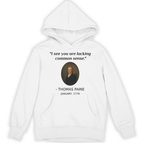 Thomas Paine Common Sense USA History Teacher Student Unisex Hoodie - teacherstshirts.com