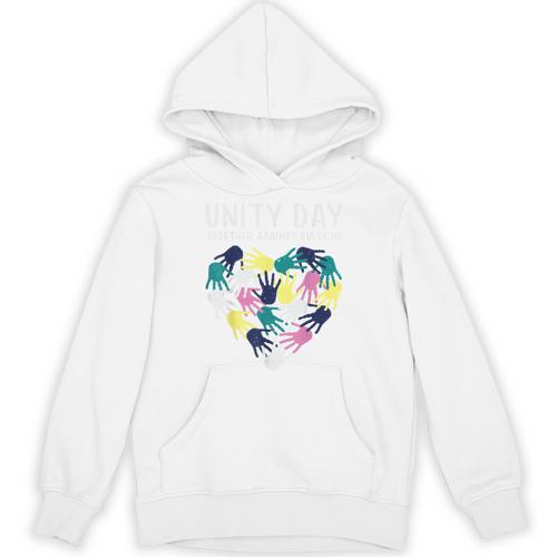 Together Against Bullying Unity Day Teachers Kids Toddler Unisex Hoodie - teacherstshirts.com UK