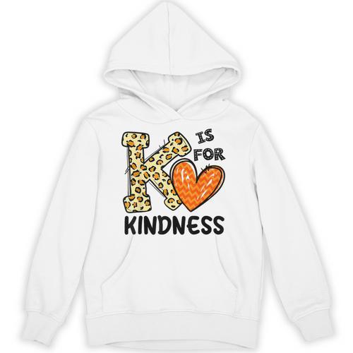 Unity Day K Is For Kindness Anti Bullying Orange Teacher Men Women Kids Unisex Hoodie - teacherstshirts.com