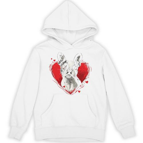 Valentine's Day Boston Terrier Dog Unisex Hoodie - Bostonterriersmerch.com DE