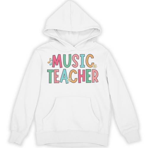 Women Music Teacher First Day Of School Elementary School Unisex Hoodie - teacherstshirts.com UK