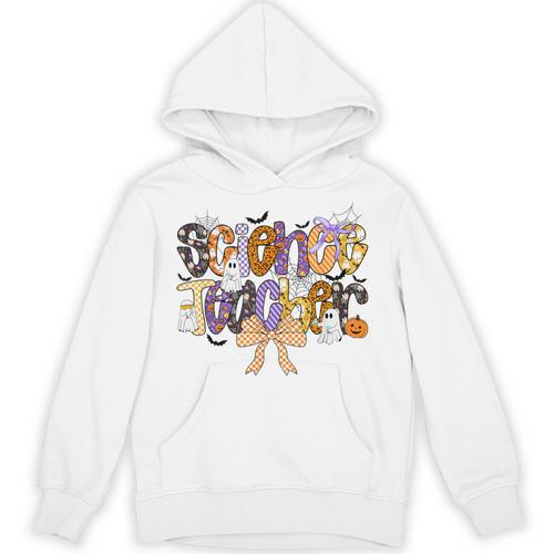 Women Spooky Science Teacher Halloween Science Stem Teacher Unisex Hoodie - teacherstshirts.com AU