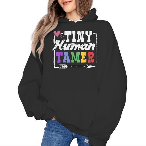 4 Teachers Or Parents Tiny Human Tamer Tee T-Shirt Women's Hoodie - teacherstshirts.com AU