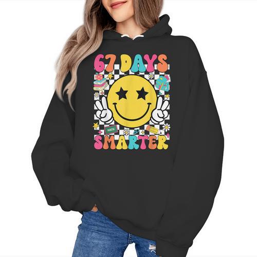 67th Day Of School Shirt 67 Days Smarter Teacher Boy Girls Women's Hoodie - teacherstshirts.com DE