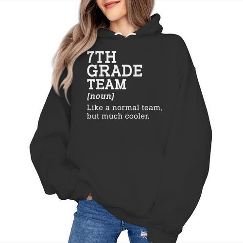 7th Grade Team Back To School Teacher Seventh Grade Team Women's Hoodie - teacherstshirts.com CA