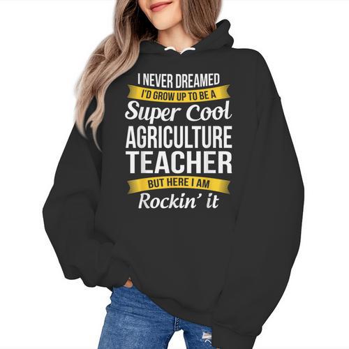 Agriculture Teacher Appreciation AG Teacher Women's Hoodie - teacherstshirts.com CA