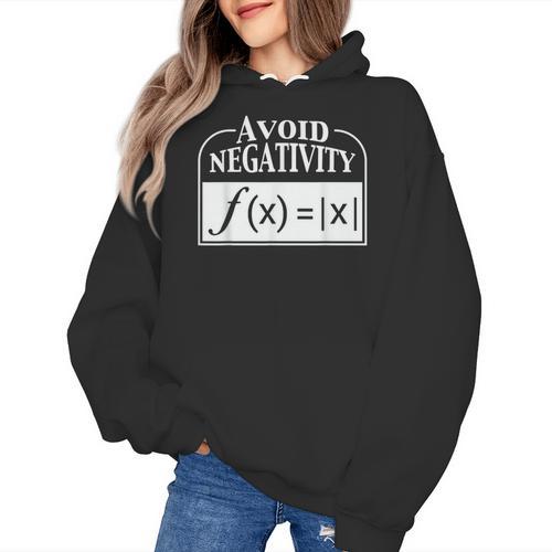 Avoid Negativity Math Teacher Women's Hoodie - teacherstshirts.com AU