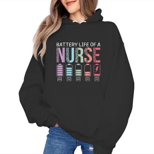 Battery Life Of A Nurse School Teacher Appreciation Women's Hoodie - teacherstshirts.com UK