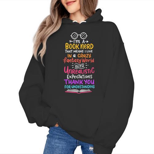 Books Reading English Teacher Student For Men Women Kids Women's Hoodie - teacherstshirts.com AU