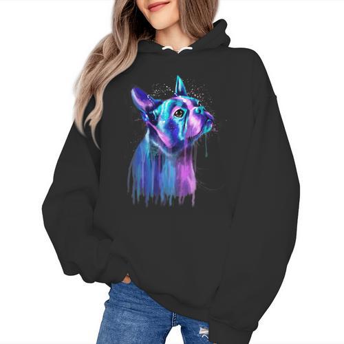 Boston Terrier Dog For a Boston Terrier Mom Women's Hoodie - Bostonterriersmerch.com