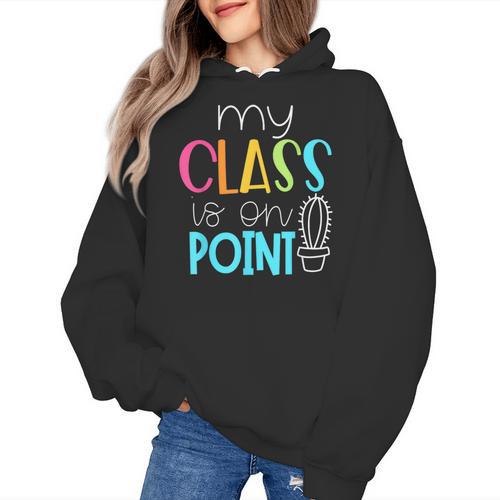 Cactus Teacher Shirt Cute Teacher Shirt Women's Hoodie - teacherstshirts.com
