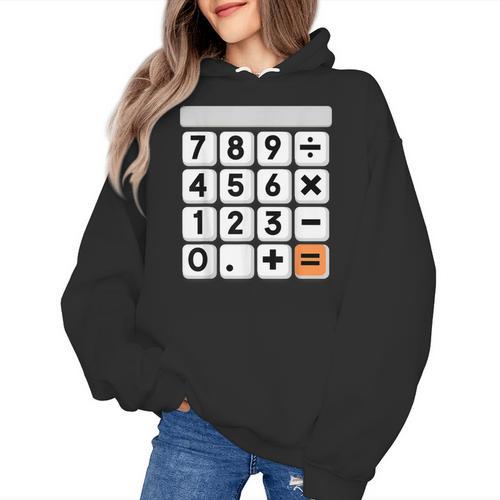 Calculator Easy Halloween Costume For Math Teacher Women's Hoodie - teacherstshirts.com CA