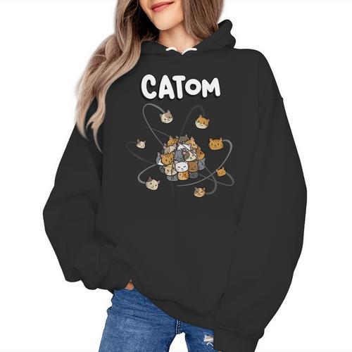 Catom Science Teacher Chemistry Lover Physics School Cat Women's Hoodie - teacherstshirts.com AU