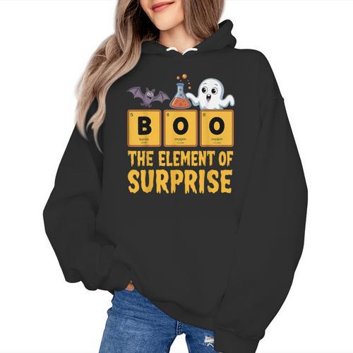 Chemistry Boo The Element Of Surprise Science Teacher Women's Hoodie - teacherstshirts.com AU