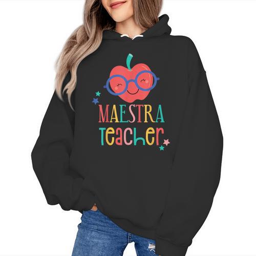 Cute Maestra Teacher Women's Hoodie - teacherstshirts.com AU