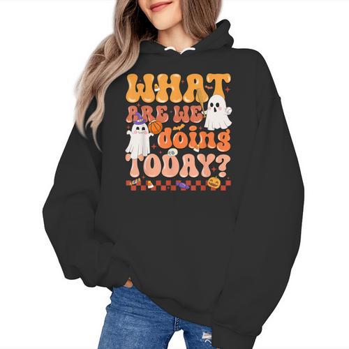 What Are We Doing Today Halloween PE Spooky Teacher Women's Hoodie - teacherstshirts.com CA