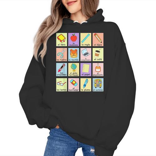 Dual Language Crew Bilingual Spanish Teacher Back To School For Men Women Women's Hoodie - teacherstshirts.com