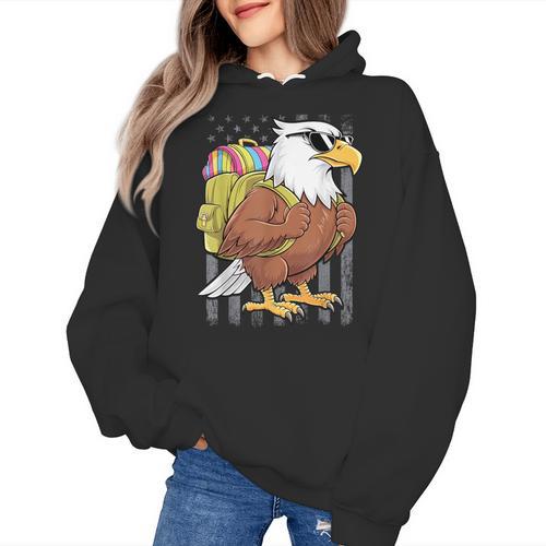 Eagle First Day Of School Teacher Back To School Eagle Women's Hoodie - teacherstshirts.com AU